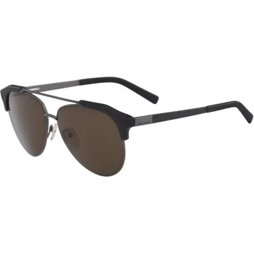 Graue Metall-Sonnenbrille für Männer - Karl Lagerfeld - Modalova