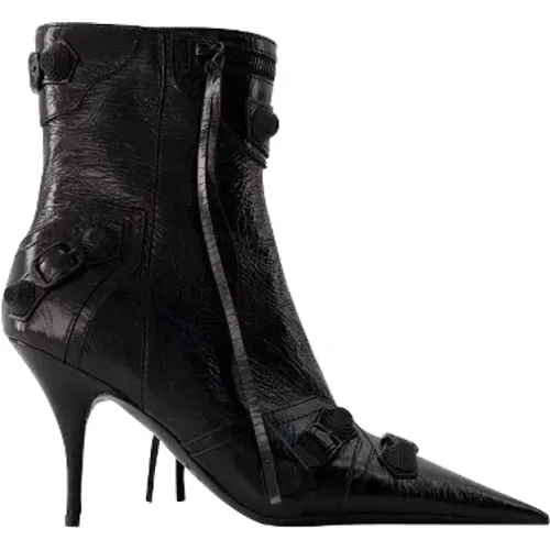 Leather boots , female, Sizes: 3 UK, 5 UK, 6 UK, 4 1/2 UK, 2 UK, 4 UK, 7 UK, 5 1/2 UK - Balenciaga - Modalova