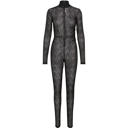 Schwarze Jumpsuit Hose Elegant Slim-Fit - Gestuz - Modalova