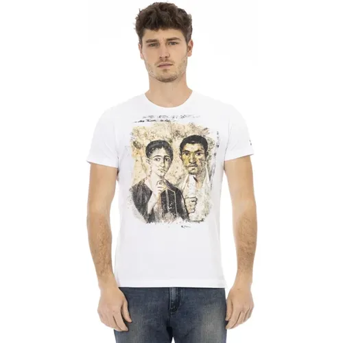 Casual Rundhals T-Shirt , Herren, Größe: S - Trussardi - Modalova