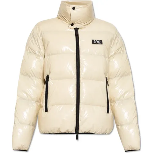 Puffer jacket with stand-up collar , male, Sizes: 2XL, L, 3XL, M, XL - Dsquared2 - Modalova