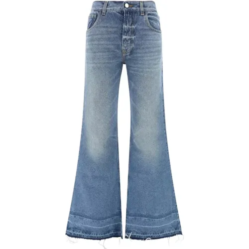 Fringe Finish High Waist Jeans , female, Sizes: W27, W28 - Chloé - Modalova