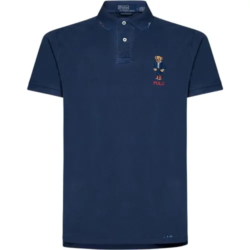 Blaue Polo T-Shirts und Polos mit Polo Bear - Polo Ralph Lauren - Modalova
