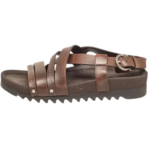 Pre-owned Leather sandals , female, Sizes: 9 UK - Salvatore Ferragamo Pre-owned - Modalova