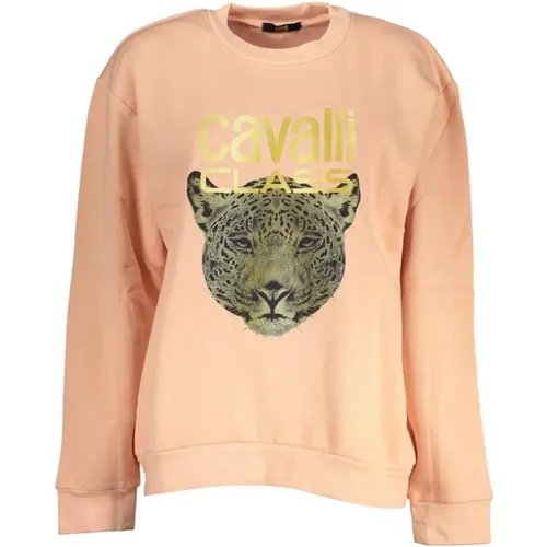 Printed Long Sleeve Sweatshirt , female, Sizes: M, XL, L, XS, S, 2XL - Cavalli Class - Modalova