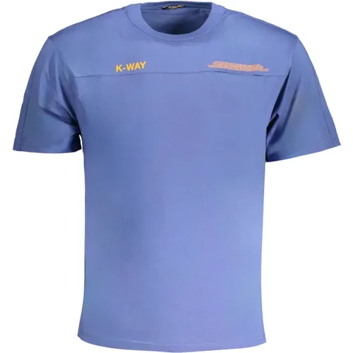 Kurzarm T-Shirt Pack Blau-Orange-Gelb , Herren, Größe: XL - K-way - Modalova