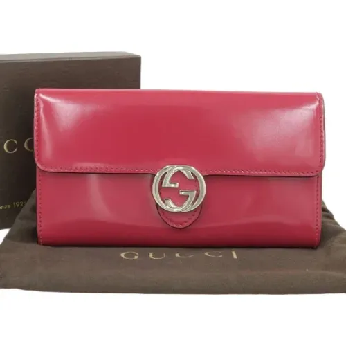 Pre-owned Leather wallets , female, Sizes: ONE SIZE - Gucci Vintage - Modalova