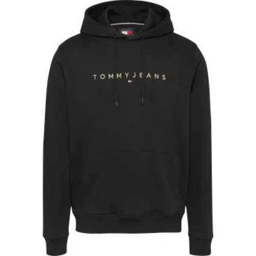 Schwarzer Pullover mit Schiebeverschluss - Tommy Jeans - Modalova