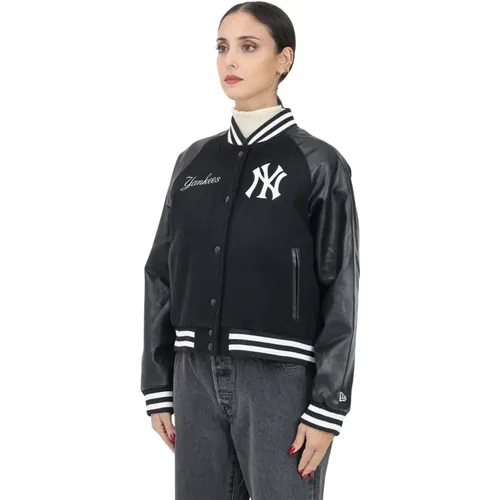 Schwarze Bomber Varsity MLB Yankees Jacke - new era - Modalova