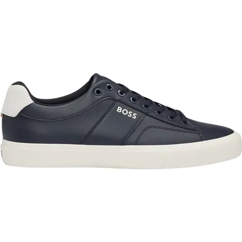 Blaue Sneakers Aiden Tenn Flpp , Herren, Größe: 44 EU - Hugo Boss - Modalova