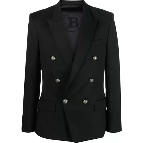 Wool Blazer , male, Sizes: XL - Balmain - Modalova