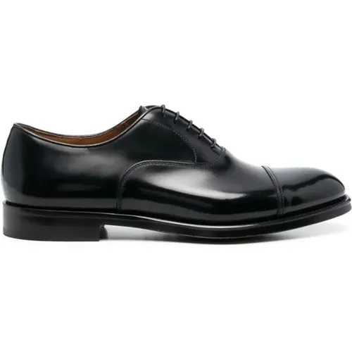 Business Shoes,Schwarze Oxford Schuhe aus gebürstetem Leder - Doucal's - Modalova