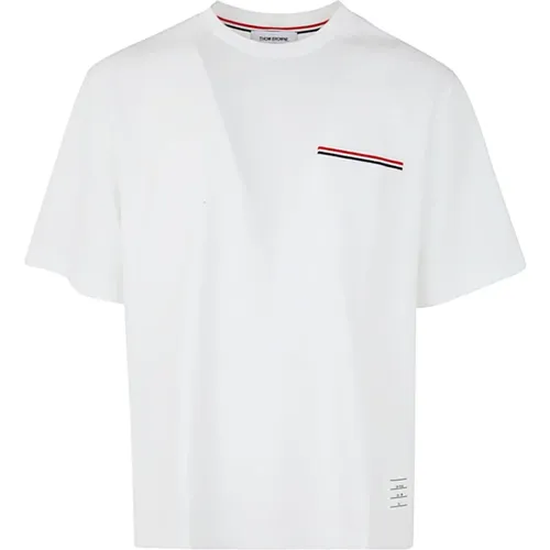 Weiße Milano Baumwolltasche T-Shirt - Thom Browne - Modalova