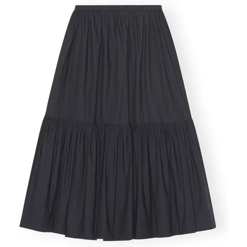 Midi Skirt , female, Sizes: M - Ganni - Modalova