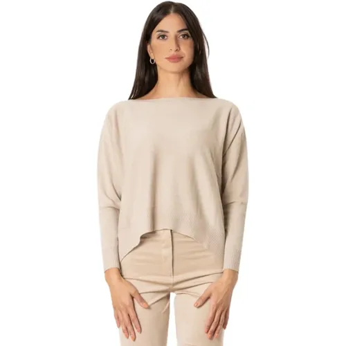 Kaschmir Pullover - Haselnussfarbe , Damen, Größe: S - D.Exterior - Modalova