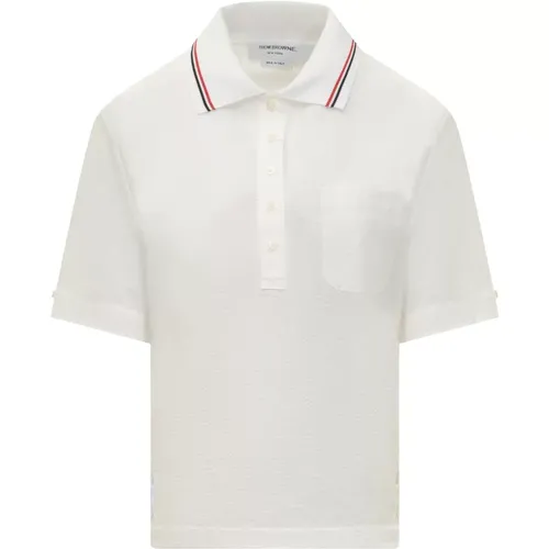 SS Polo Shirt , female, Sizes: S - Thom Browne - Modalova