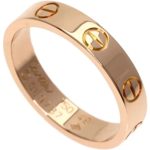 Pre-owned Rose Gold rings , female, Sizes: ONE SIZE - Cartier Vintage - Modalova