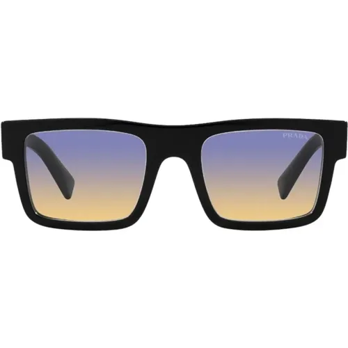 Timeless Square Sunglasses with Blue/Yellow Degrade Lenses , unisex, Sizes: 52 MM - Prada - Modalova