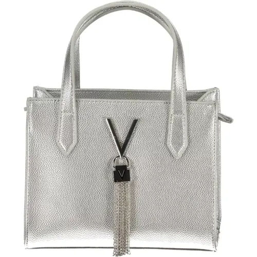 Silberne Polyethylen-Handtasche - Valentino by Mario Valentino - Modalova