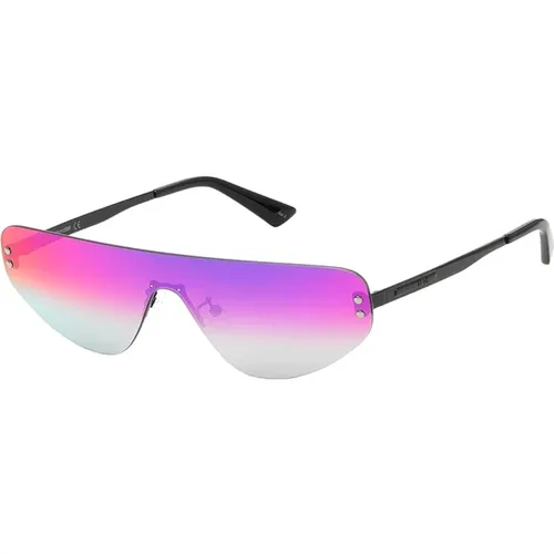Metallic Frame Sunglasses , female, Sizes: ONE SIZE - alexander mcqueen - Modalova