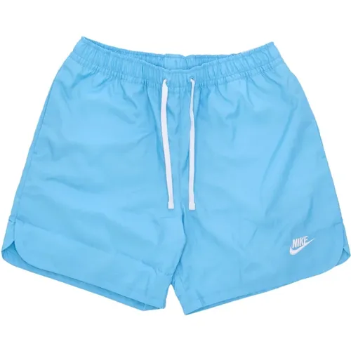 Flow Shorts in Baltik Blau/Weiß , Herren, Größe: L - Nike - Modalova