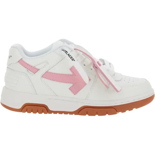 Off , Weiße Ledersneakers Out of Office , Damen, Größe: 37 1/2 EU - Off White - Modalova