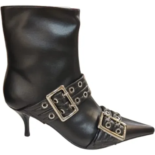 Schwarze Motorradstil Stiefeletten - Jeffrey Campbell - Modalova