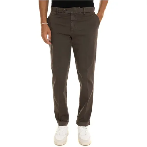 Roll Hem Chino Pants , male, Sizes: XL, 2XL, L, S - Berwich - Modalova