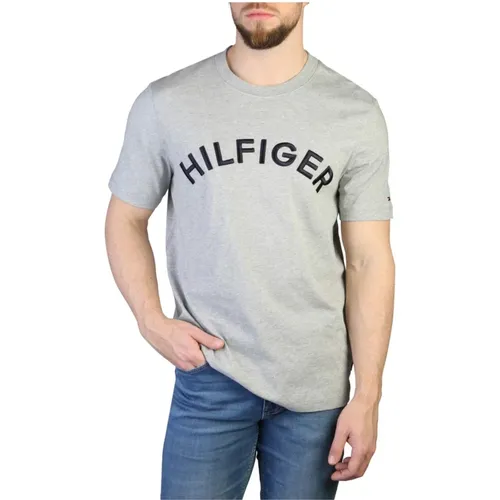 T-Shirt , Herren, Größe: L - Tommy Hilfiger - Modalova