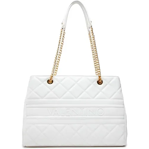 Stilvolle Weiße Schultertasche , Damen, Größe: ONE Size - Valentino by Mario Valentino - Modalova