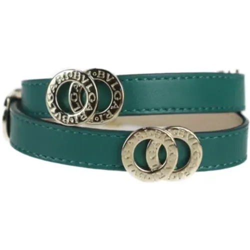 Pre-owned Leather bracelets , female, Sizes: ONE SIZE - Bvlgari Vintage - Modalova