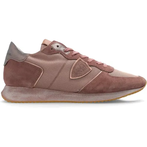 Schwarze Trpx Low Top Sneakers , Damen, Größe: 37 EU - Philippe Model - Modalova