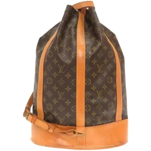 Canvas Louis Vuitton Randonnée Backpack , female, Sizes: ONE SIZE - Louis Vuitton Vintage - Modalova
