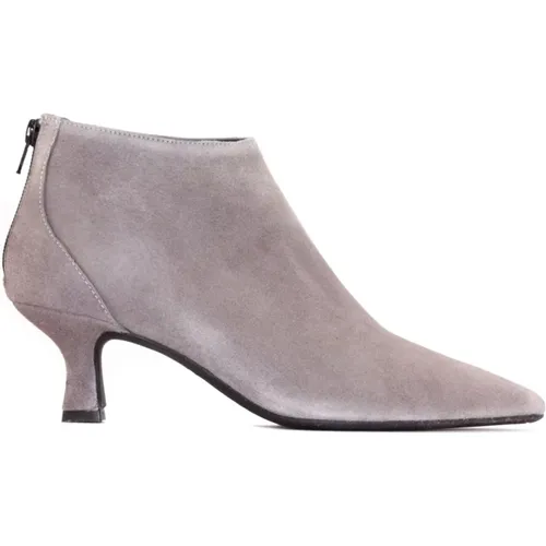 Graue Suede Zac Stiefeletten , Damen, Größe: 37 EU - Roberto Festa - Modalova