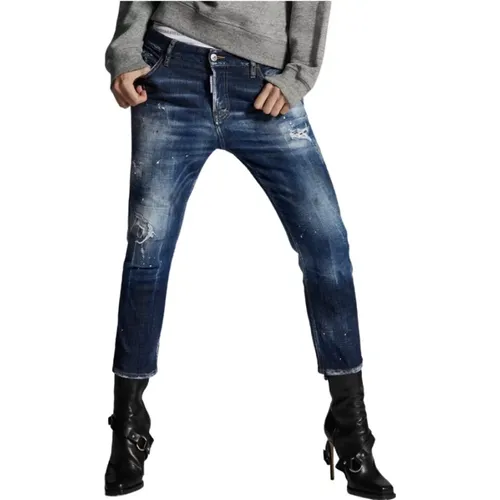 Bemalte Zerrissene Jennifer Jeans - Dsquared2 - Modalova