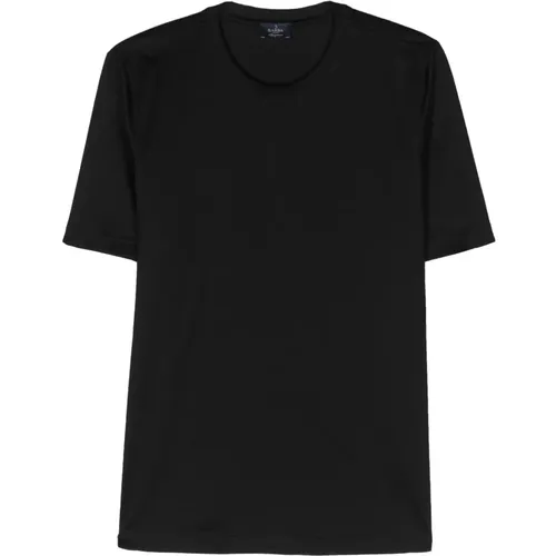 Cotton Melange T-Shirt Made in Italy , male, Sizes: XL, 3XL, M, L, 2XL, 4XL - Barba - Modalova