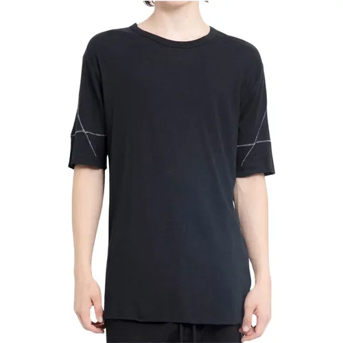 Schwarzes Baumwoll- und Leinen-Herren-T-Shirt,T-Shirts - Thom Krom - Modalova