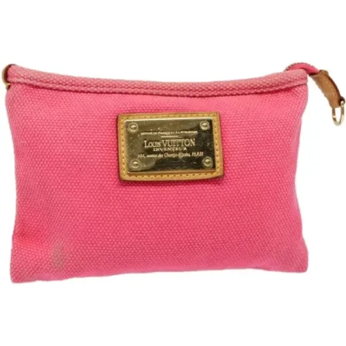 Pre-owned Canvas clutches , female, Sizes: ONE SIZE - Louis Vuitton Vintage - Modalova