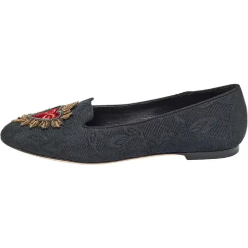 Pre-owned Fabric flats , female, Sizes: 4 UK - Dolce & Gabbana Pre-owned - Modalova