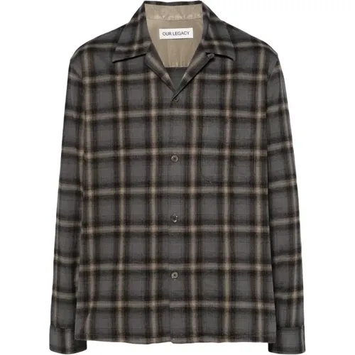 Check Hairy Flannel Shirt , male, Sizes: S, L, XL - Our Legacy - Modalova