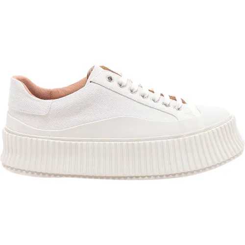 Canvas Sneakers Elegant Style , female, Sizes: 7 UK - Jil Sander - Modalova