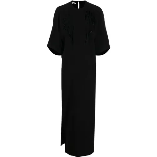 Long Dress with `Broderie Anglais` , female, Sizes: M, S - Stella Mccartney - Modalova