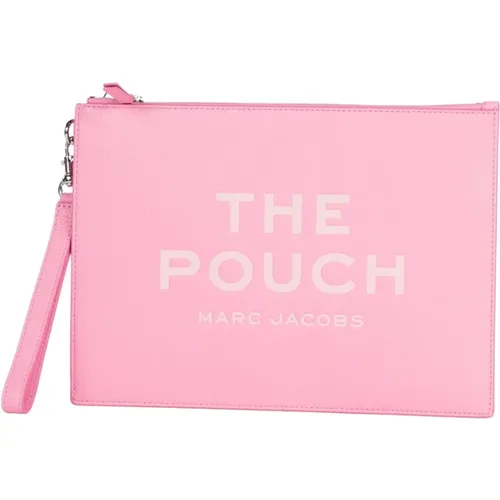 Leather Large Pouch , female, Sizes: ONE SIZE - Marc Jacobs - Modalova