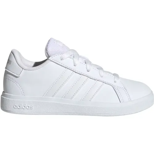 Weiße Grand Court Sneakers für Jugendliche , Herren, Größe: 38 2/3 EU - Adidas - Modalova