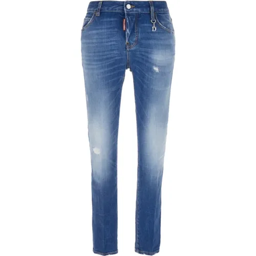 Klassische Denim Jeans , Damen, Größe: 3XS - Dsquared2 - Modalova
