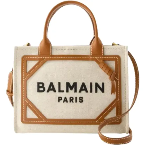 Canvas handbags , female, Sizes: ONE SIZE - Balmain - Modalova