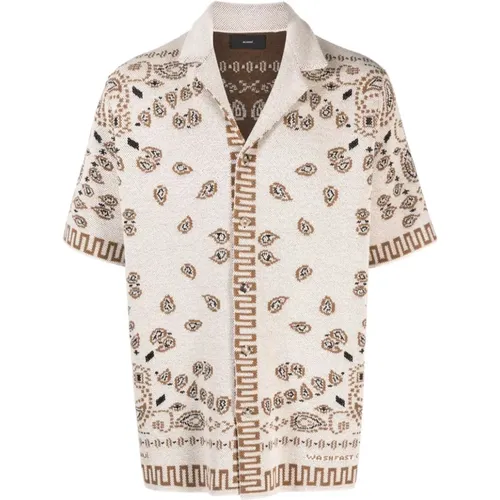 Knitted Shirt with Intarsia Pattern , male, Sizes: L - Alanui - Modalova