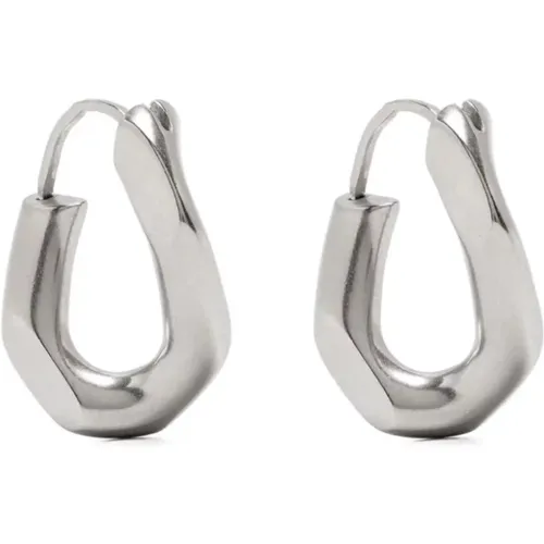 Silberne Stilvolle Ohrringe für Frauen , Damen, Größe: ONE Size - Maison Margiela - Modalova
