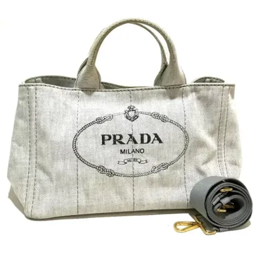 Pre-owned Canvas prada-bags , female, Sizes: ONE SIZE - Prada Vintage - Modalova