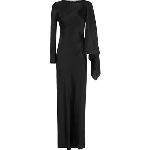 Satin Elegant Dress , female, Sizes: S, XS - alberta ferretti - Modalova